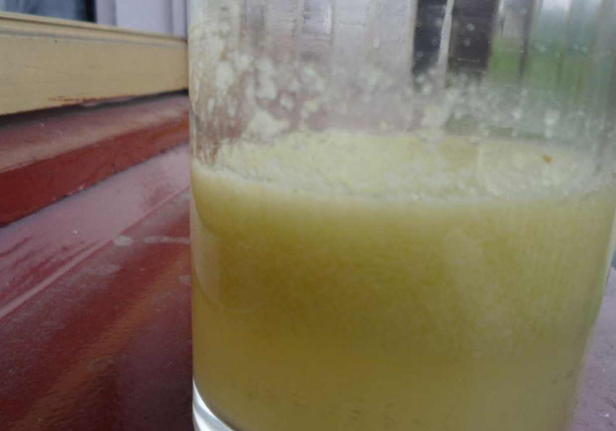 Napój z rabarbaru foto