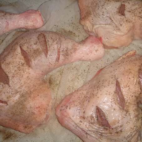 Krok 1 - Nogi z kurczaka pieczone w miodowym piwie foto