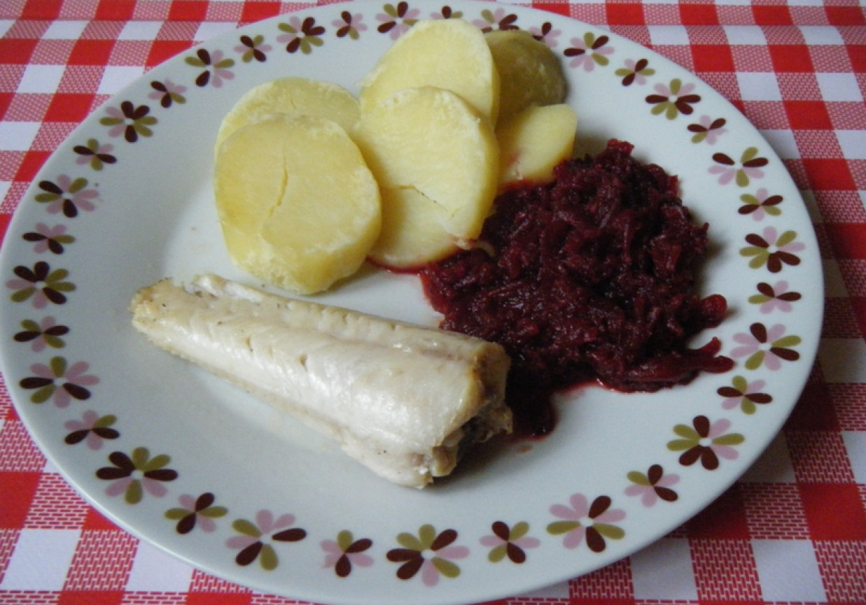 Nototenia smażona na maśle foto
