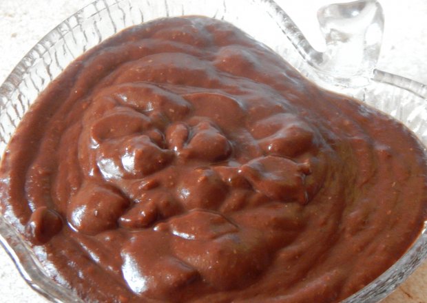 Fotografia przedstawiająca Nutella czekoladowo-orzechowa z pieczonej dyni