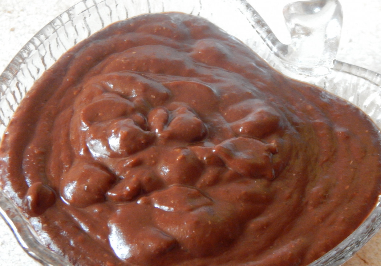 Nutella czekoladowo-orzechowa z pieczonej dyni foto