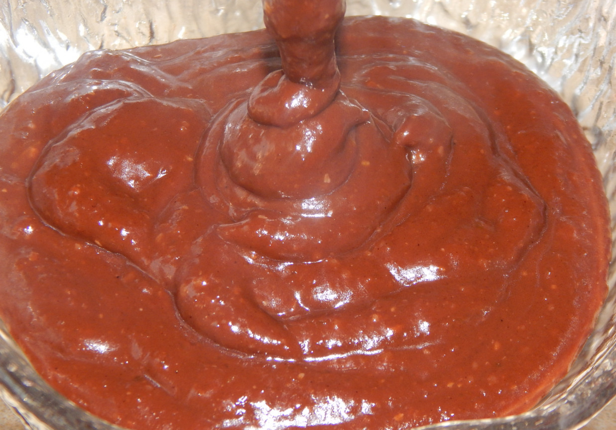 Nutella czekoladowo-orzechowa z pieczonej dyni foto
