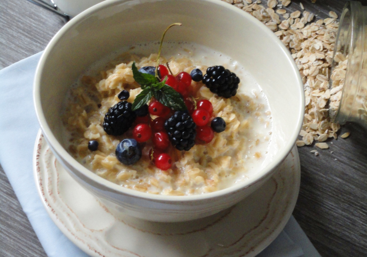 Oatmeal porridge (Brytyjska owsianka) foto