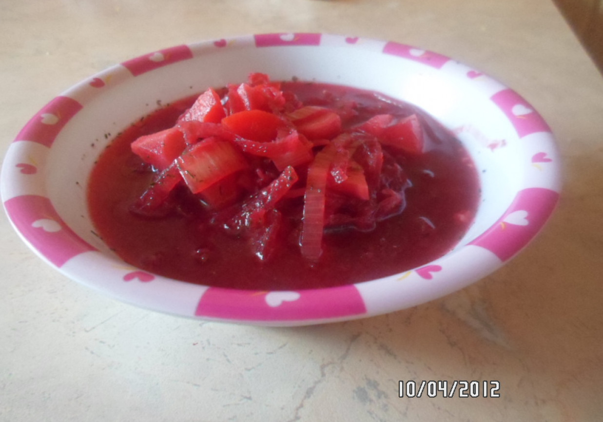 Obiad dla niemowlaka: Barszczyk czerwony foto