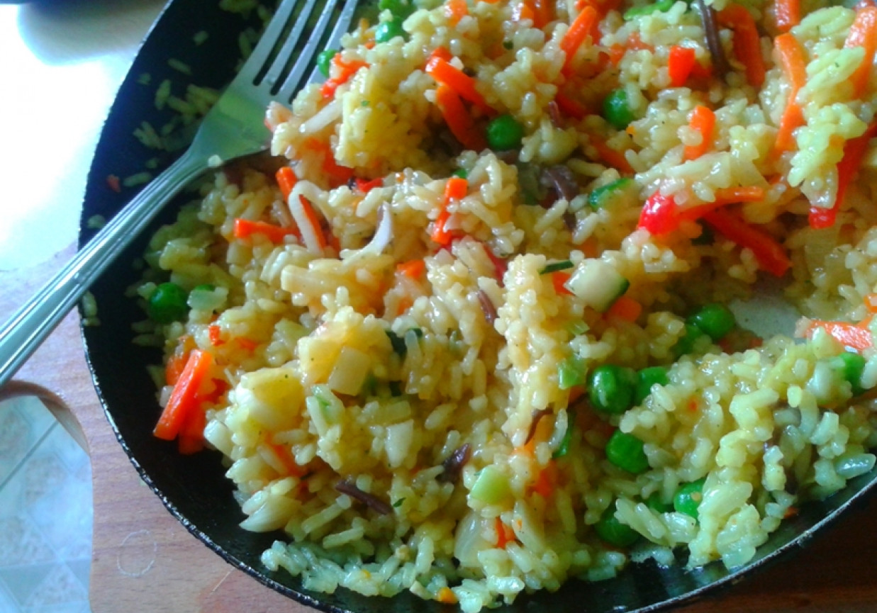 Obiadowy ryż na szybko foto