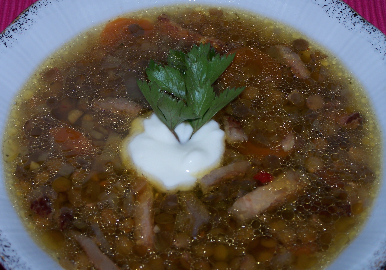 Odkrywanie nowych smaków, czyli zupa z zielonej soczewicy :) foto