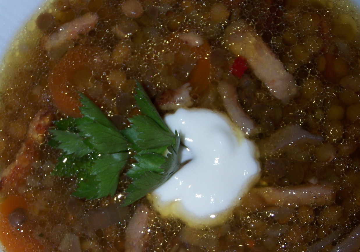 Odkrywanie nowych smaków, czyli zupa z zielonej soczewicy :) foto