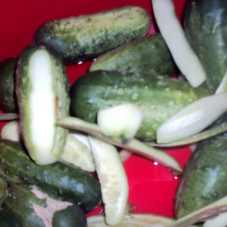 Krok 1 - ogórki chilli foto