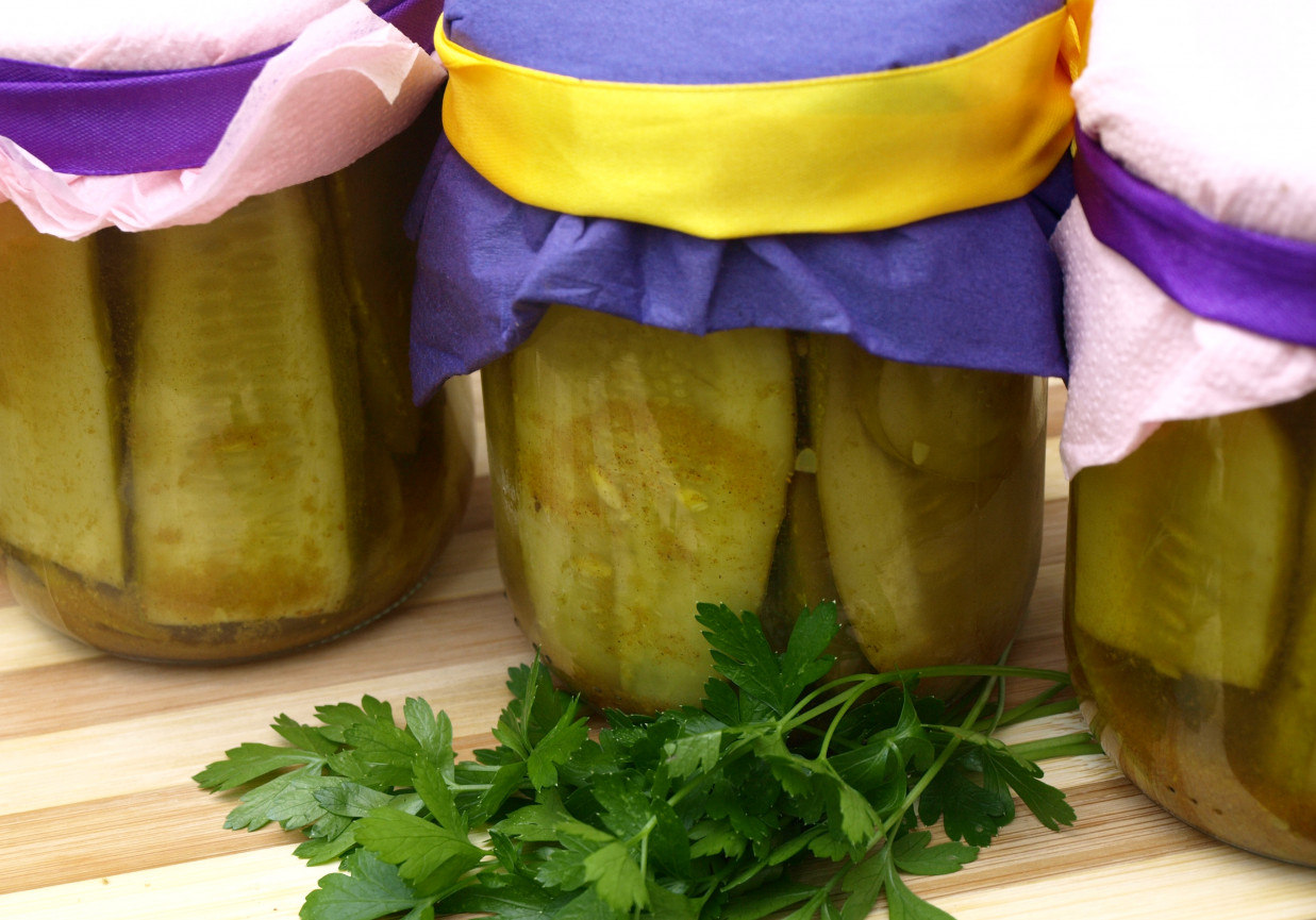 Ogórki curry z musztardą foto