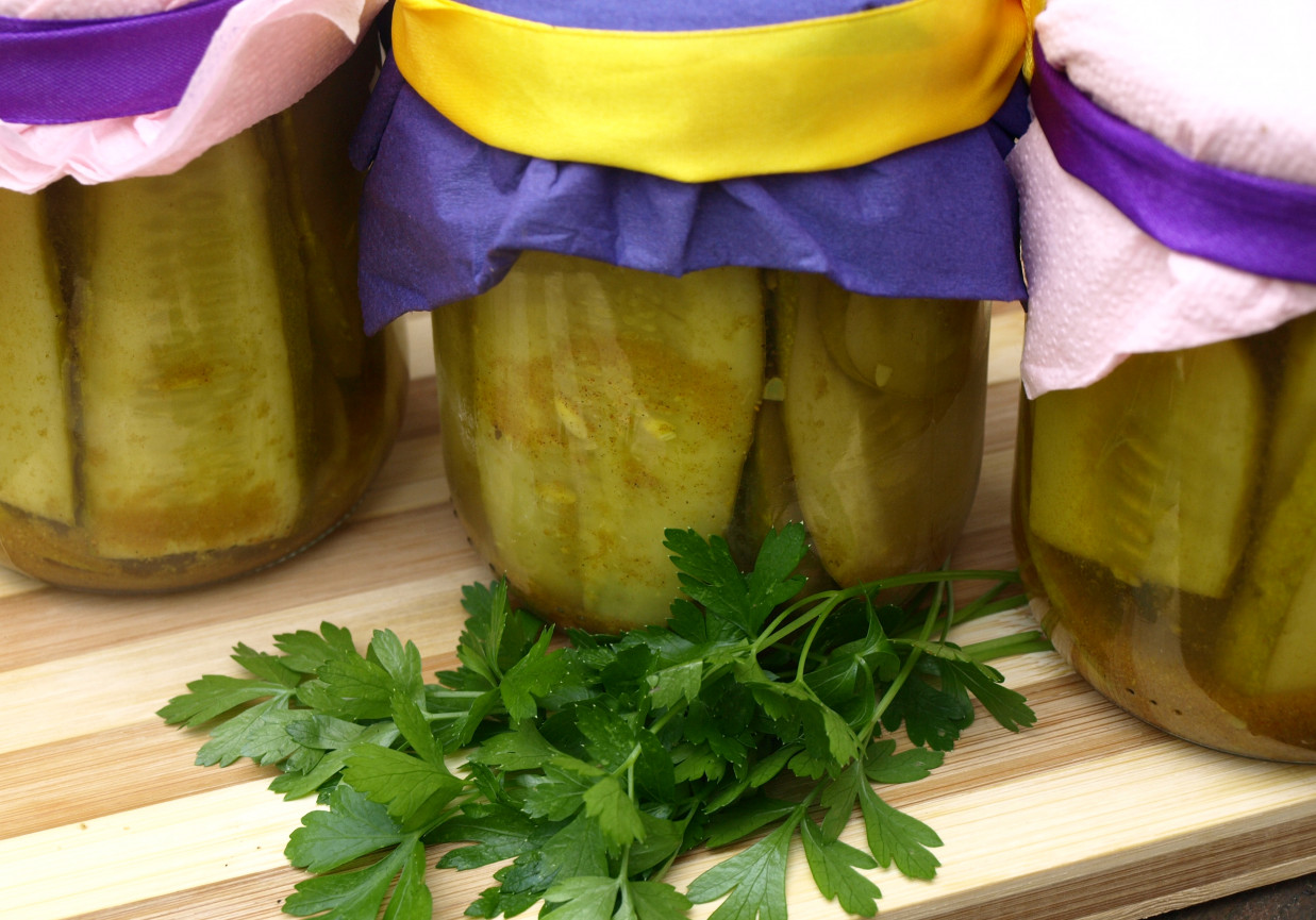 Ogórki curry z musztardą foto