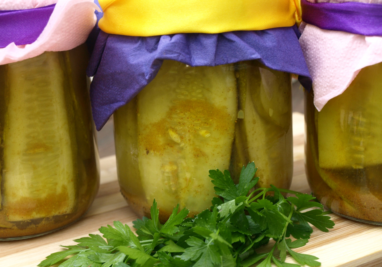 Ogórki curry z musztardą foto