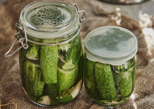 Fotografia przedstawiająca Ogórki kiszone na zimę