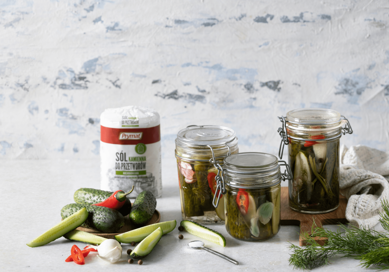 Ogórki krokodylki z chili foto