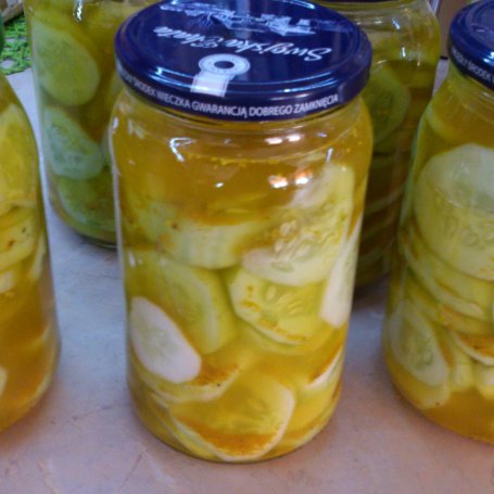 Krok 3 - Ogórki w curry i kurkumie foto