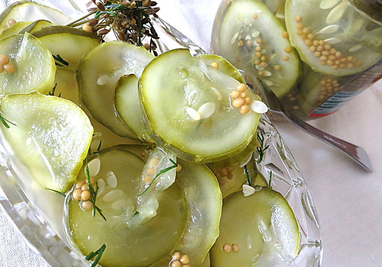 Ogórki w miodzie foto