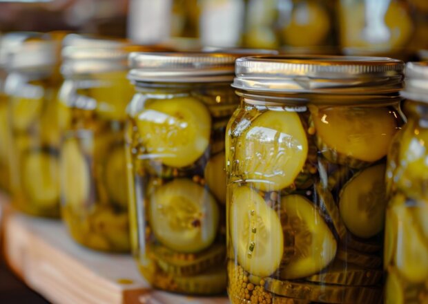 Fotografia przedstawiająca Ogórki z  curry i miodem