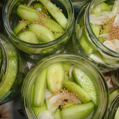 Krok 5 - Ogórki z curry zaprawione do słoików foto