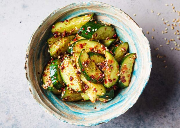 Fotografia przedstawiająca Ogórki z przyprawą do grilla