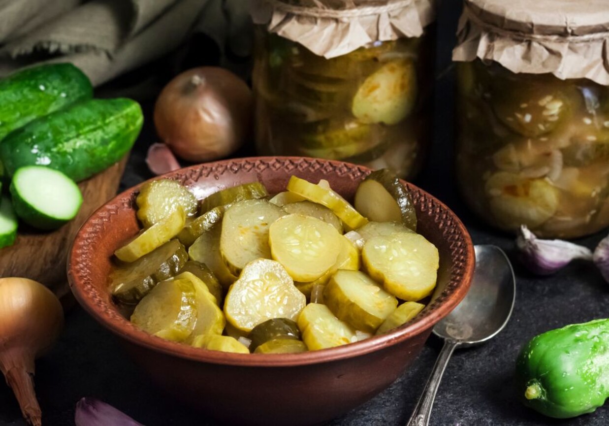 ogórki z przyprawą do grilla foto