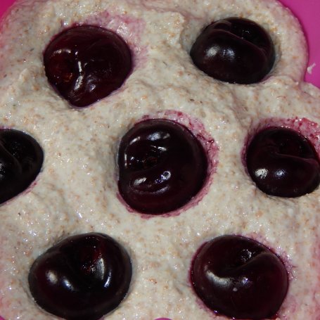 Krok 4 - Omleciki dietetyczne pieczone z czereśniami foto