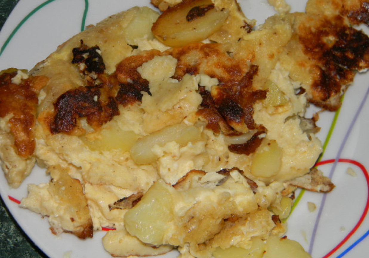 omlet gospodarski na ziemniakach foto