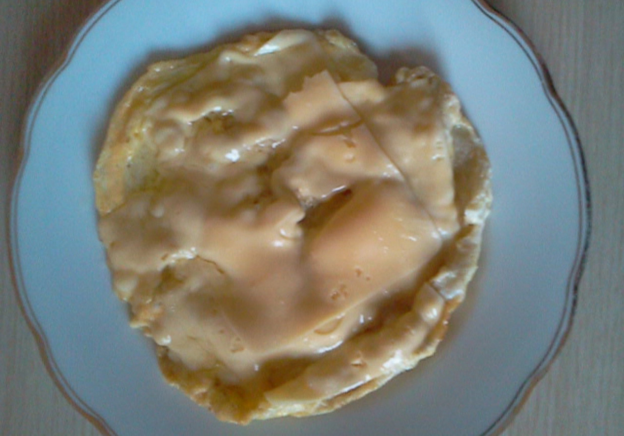 Omlet jajeczny z serem foto
