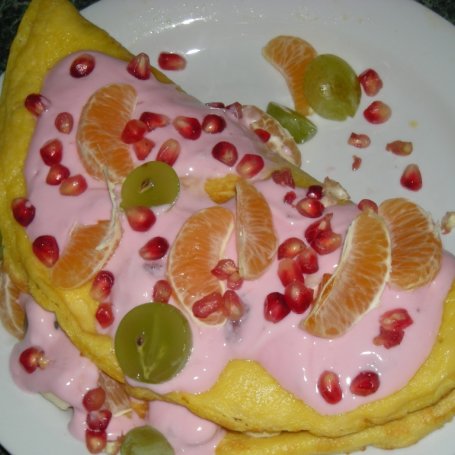 Krok 4 - omlet owocowy foto