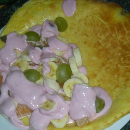 Krok 3 - omlet owocowy foto