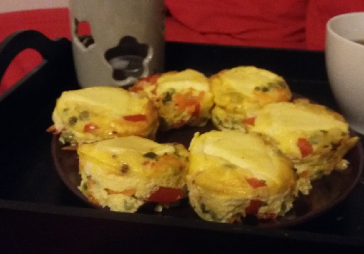 Omlet w kształcie muffinek foto