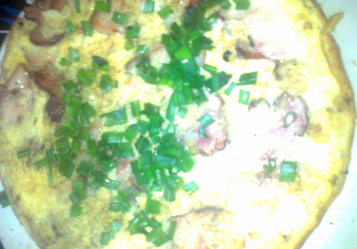 omlet z boczkiem foto