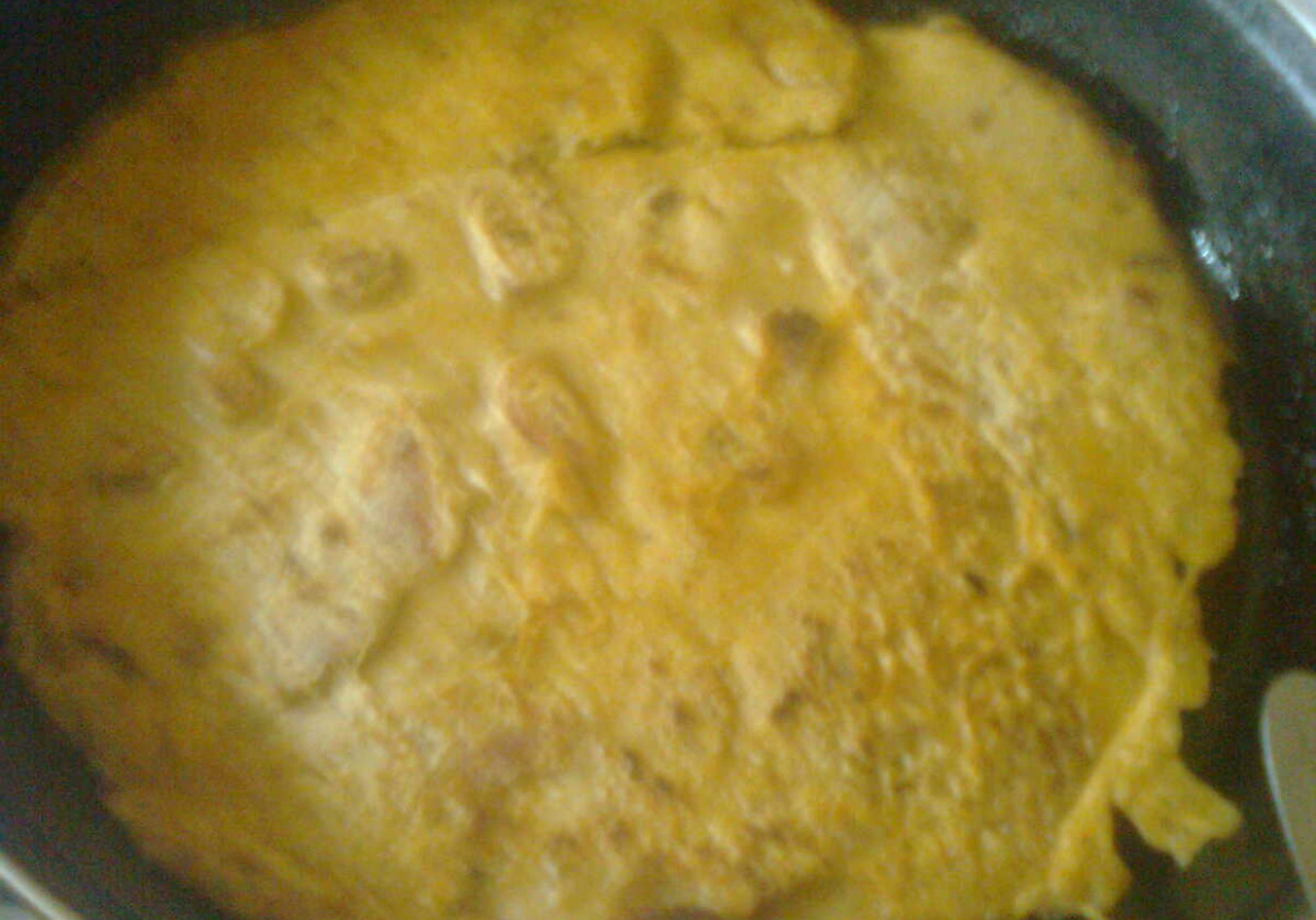 omlet z boczkiem foto