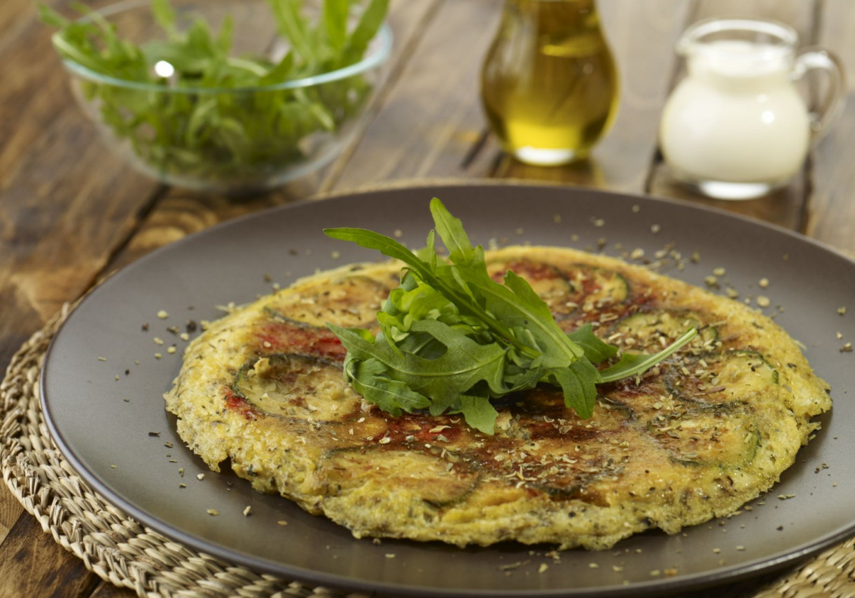 Omlet z cukinią i serem - Krok po kroku foto