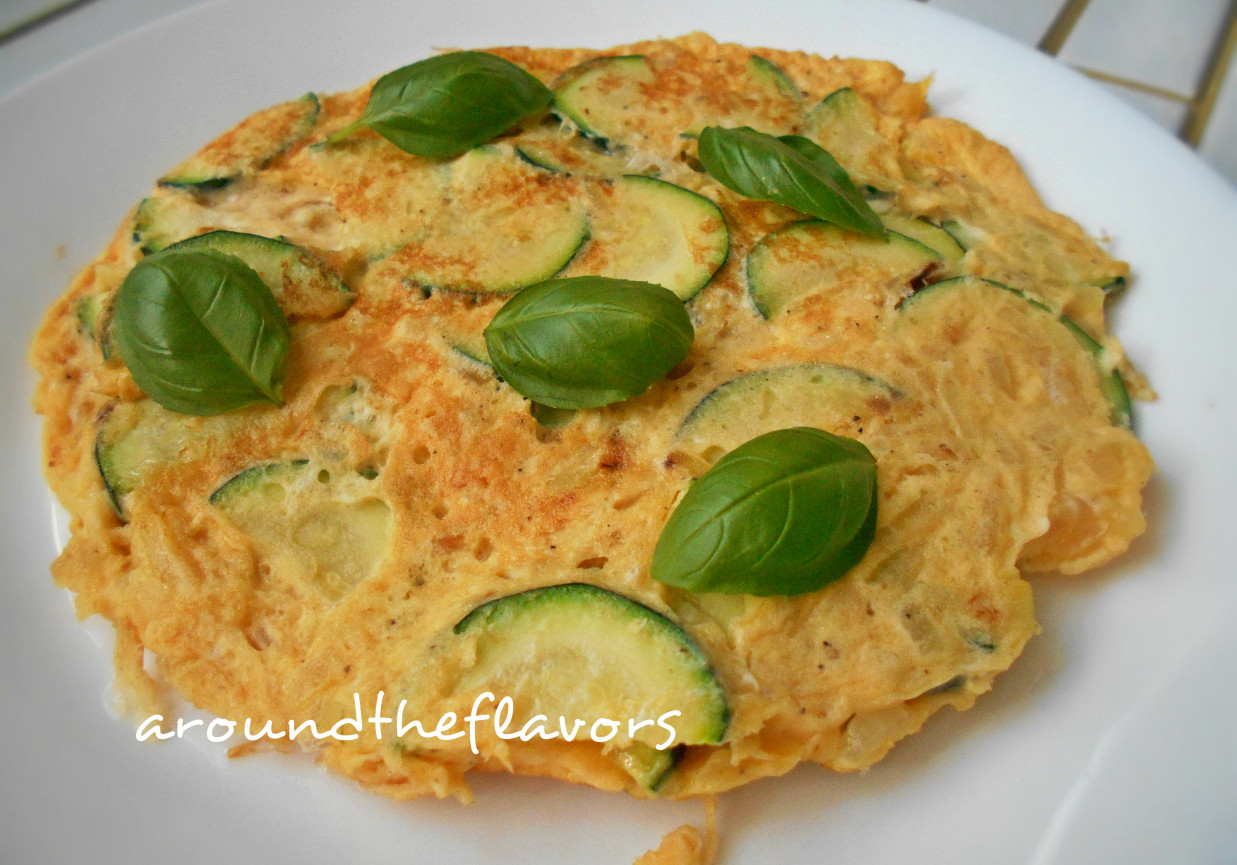 Omlet z cukinią foto