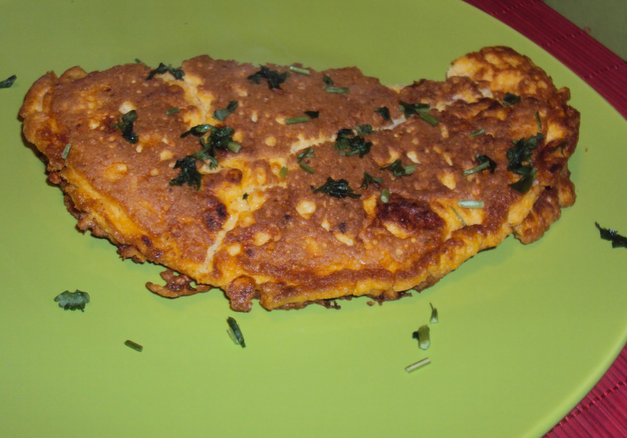 Omlet z kaszą jaglaną foto