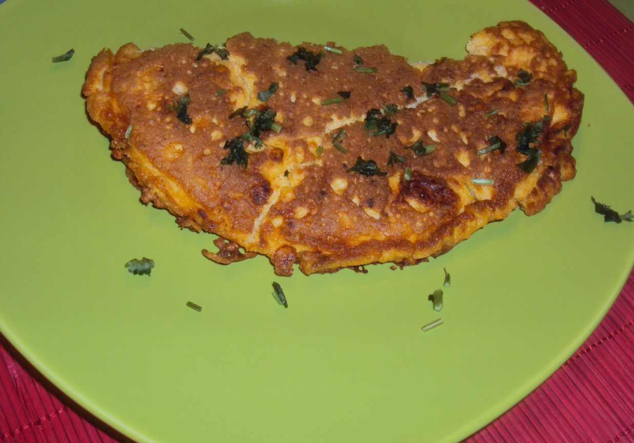 Omlet z kaszą jaglaną foto