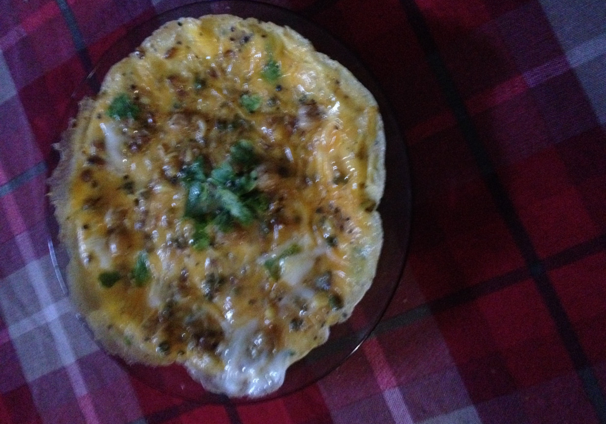 Omlet z kiełkami foto