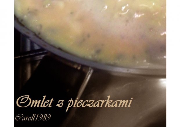 Fotografia przedstawiająca Omlet z pieczarkami