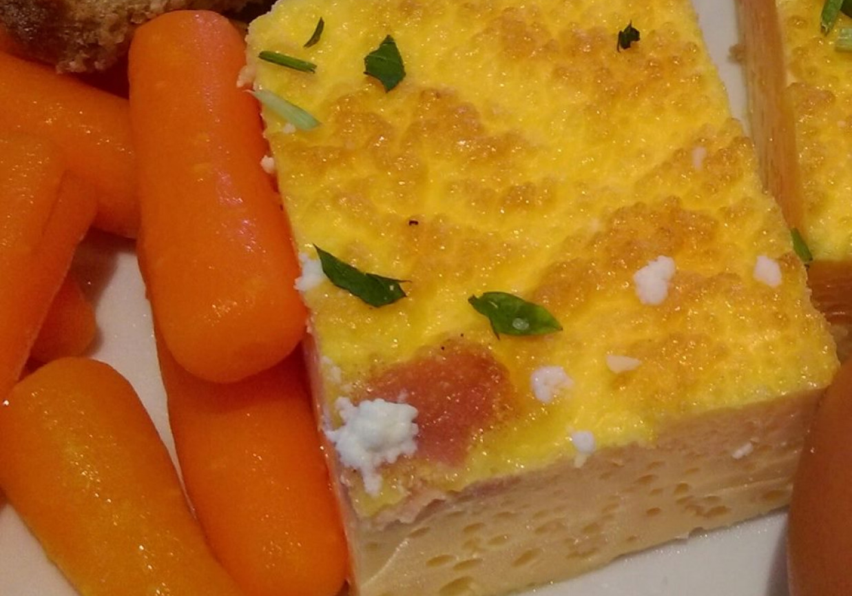 Omlet z serem feta - na parze foto