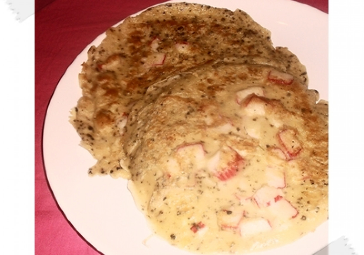 Omlet z surimi foto