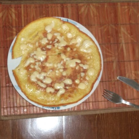 Krok 5 - omlet z szynką i groszkiem  foto