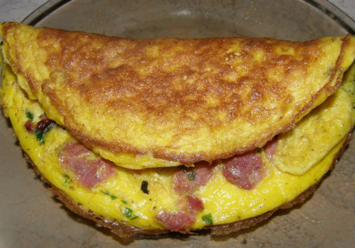 Omlet z szynką foto