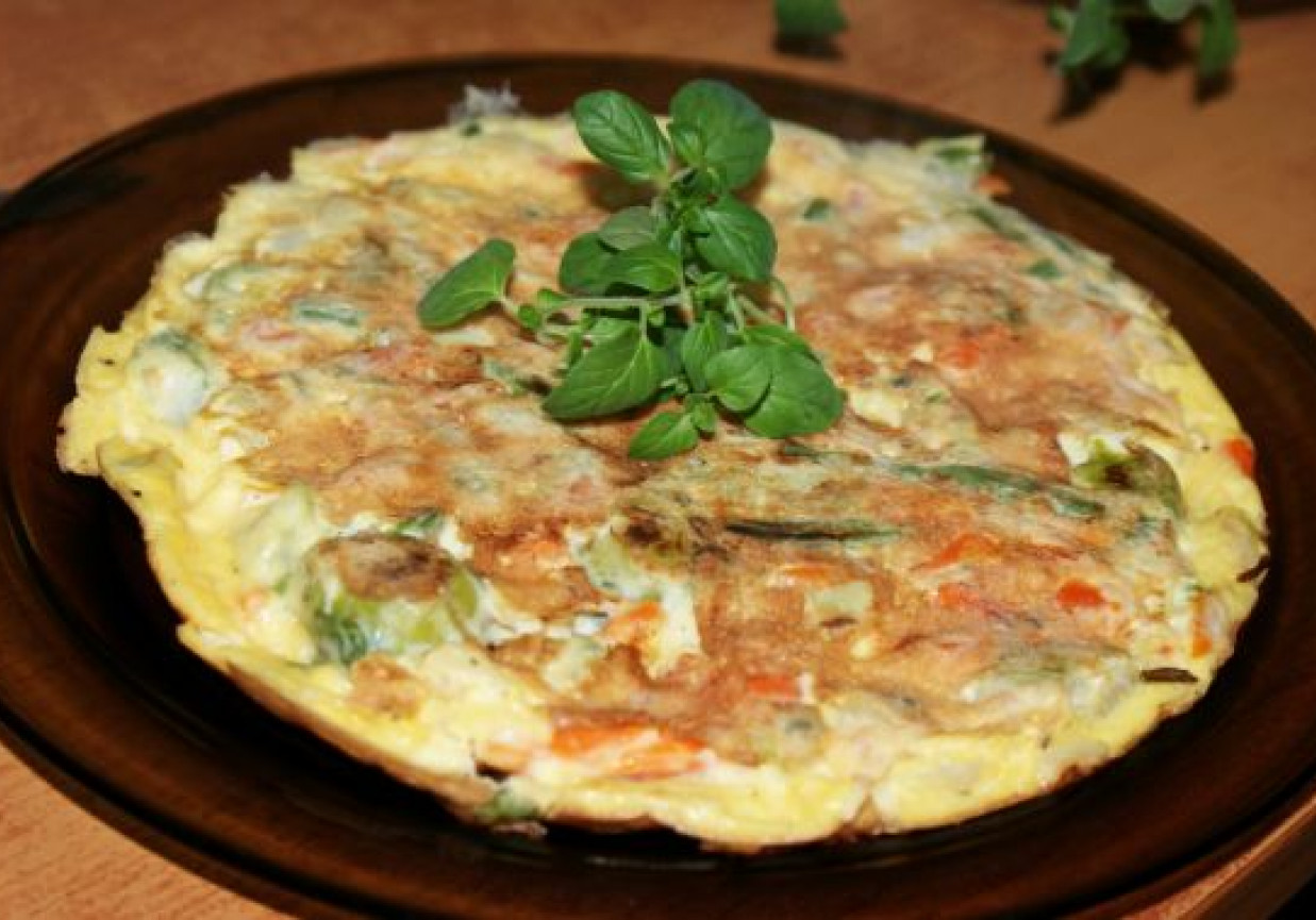 omlet z warzywami foto