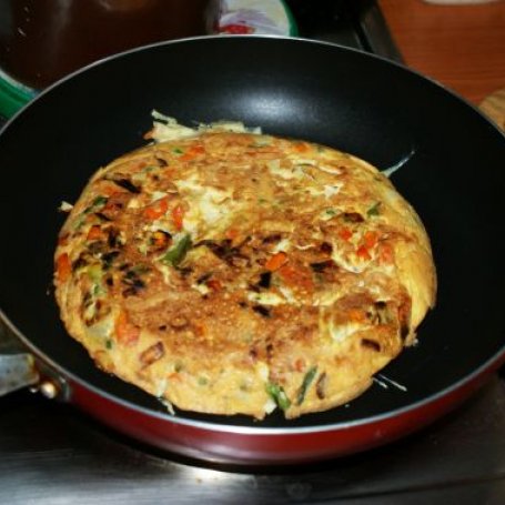 Krok 6 - omlet z warzywami foto
