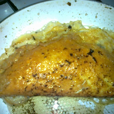 Krok 3 - omlet ze szpinakiem i serem foto