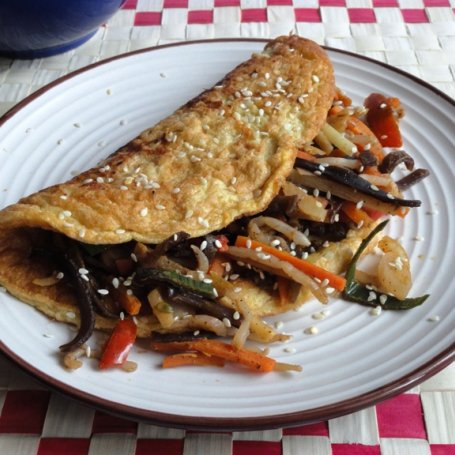 Krok 3 - Orientalny omlet foto