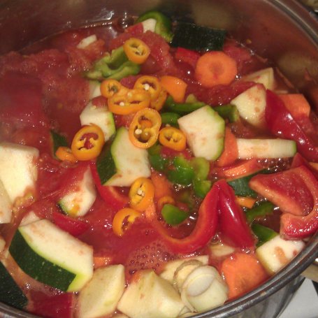 Krok 2 - ostry sos pomidorowy na zimę foto