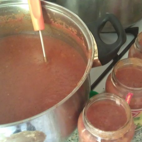 Krok 4 - ostry sos pomidorowy na zimę foto