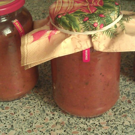 Krok 5 - ostry sos pomidorowy na zimę foto