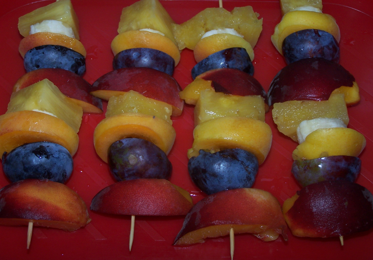 Owoce inaczej podane, czyli grillowane szaszłyki :) foto