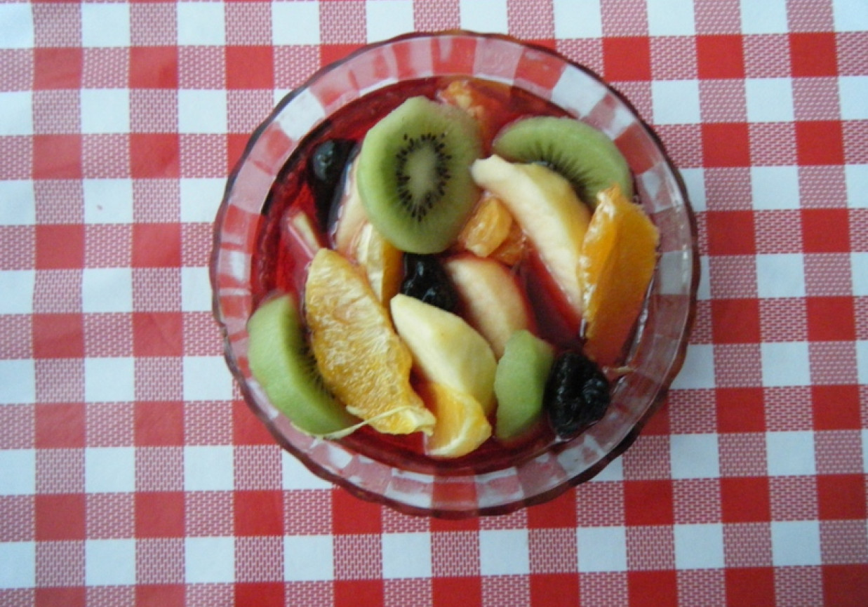 Owoce w galaretce foto